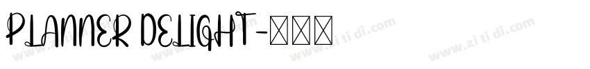 Planner Delight字体转换